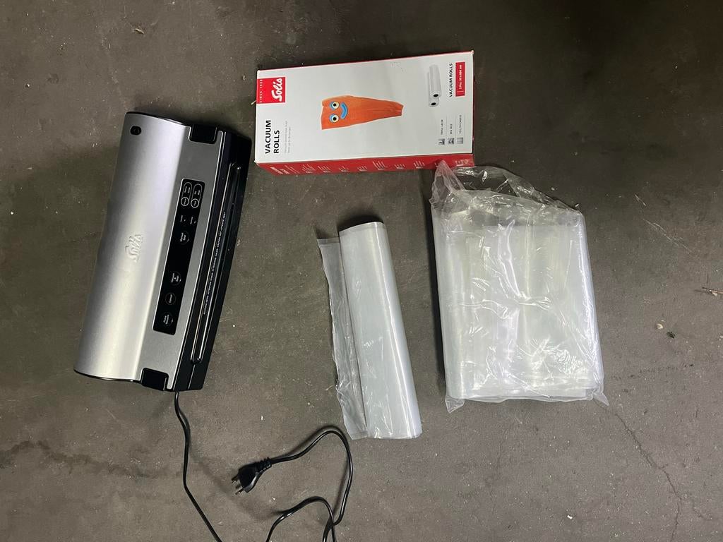 Solis Vac Prestige vacuümmachine met rollen en zakken, Ophalen, Gebruikt