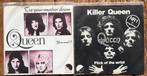 QUEEN - 2 SINGLES - 1970's classic rock, Cd's en Dvd's, Vinyl Singles, Gebruikt, 7 inch, Single, Ophalen of Verzenden
