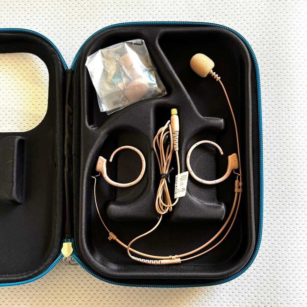 AKG HC81 MD beige cardioïde headset microfoon, Muziek en Instrumenten, Ophalen of Verzenden, Zo goed als nieuw, Zangmicrofoon