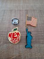 Set met 4 pins amerika, Verzamelen, Speldjes, Pins en Buttons, Ophalen of Verzenden, Nieuw