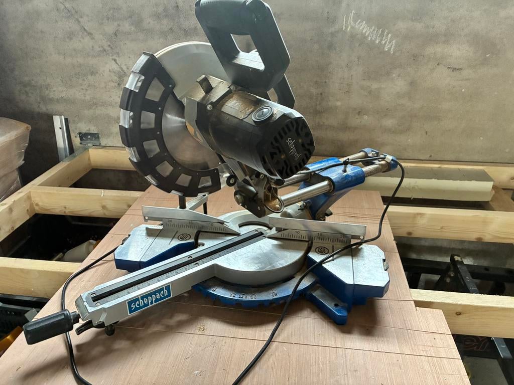 Afkortzaag- en verstekzaag Scheppach, Ophalen, Gebruikt, Afkortzaag, 30 tot 70 mm