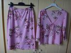 Vintage rose setje: rok en bolero maat 38, merk More & More, Ophalen of Verzenden, Zo goed als nieuw, Maat 38/40 (M), Roze