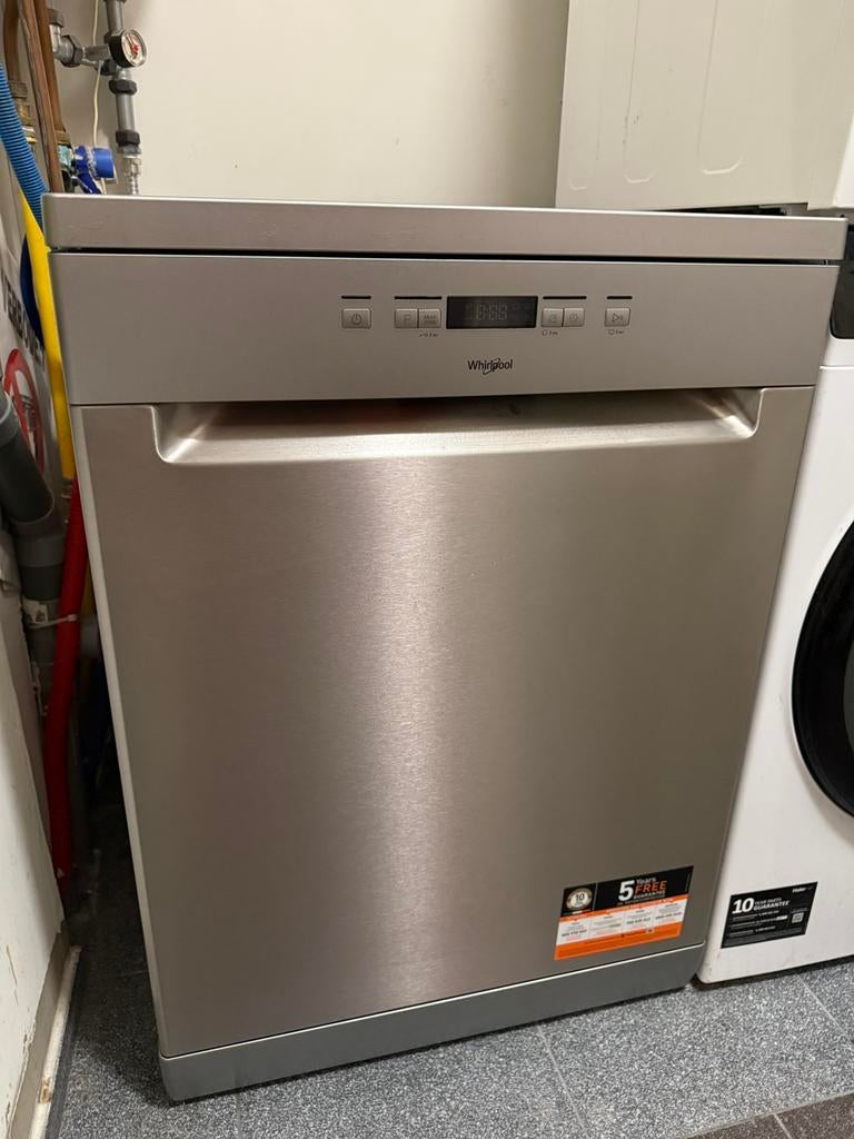 Whirlpool vrijstaande vaatwasser OWFC 3C26 X, Ophalen, Gebruikt, 85 tot 90 cm, Eco programma