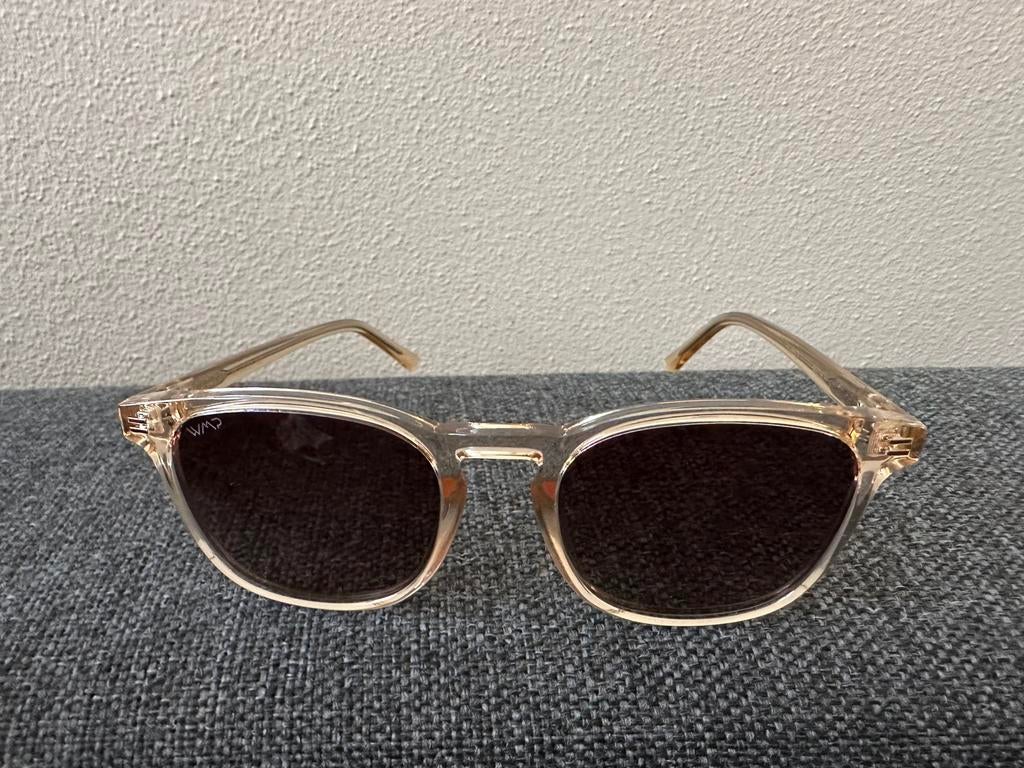 WMP Eyewear - NICK Crystal Sand Brown, Ophalen, Zo goed als nieuw, Bruin, Overige merken