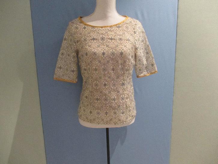 Steps top maat 36., Kleding | Dames, Tops, Zo goed als nieuw, Maat 36 (S), Beige, Korte mouw, Verzenden