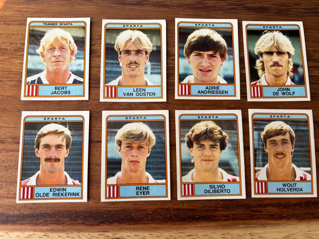 Panini Voetbal 84 Sparta plaatjes, Ophalen of Verzenden, Zo goed als nieuw, Stickers en Plaatjes