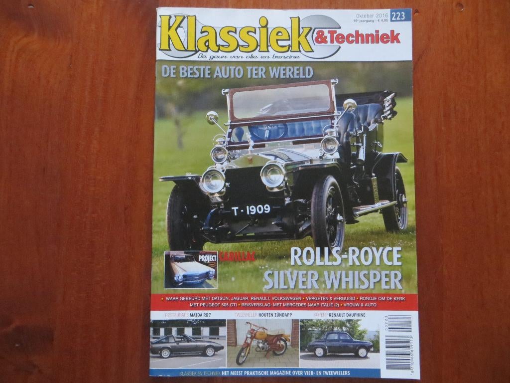 Klassiek & Techniek 223 Rolls-Royce Silver Whisper, RX-7 '80, Ophalen of Verzenden, Nieuw, Overige merken