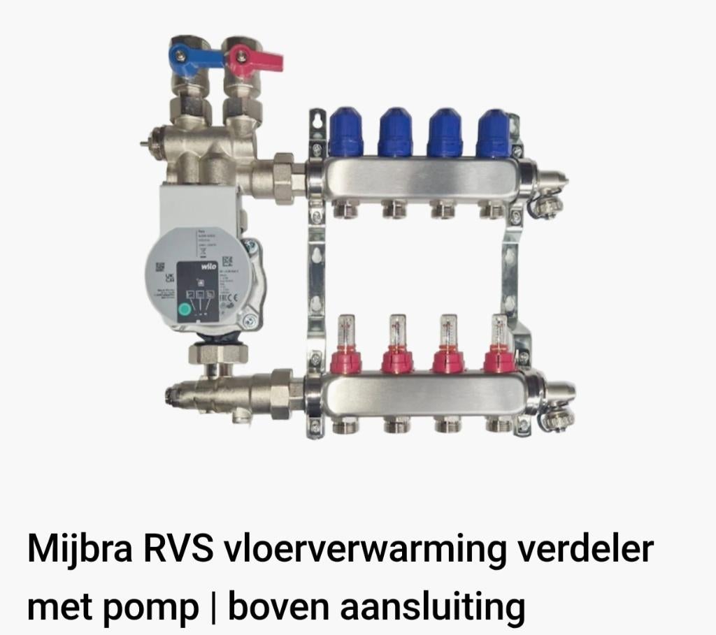 Vloerverwarming verdeler, Ophalen, Minder dan 30 cm, Overige typen, Nieuw