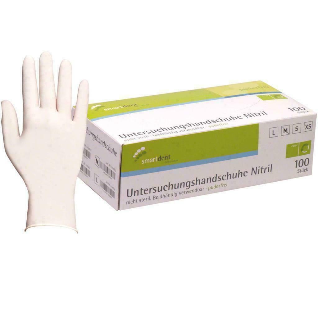 Nitril handschoen, Smartdent WIT - maat S - 100 stuks, Wit, Nieuw, Ophalen of Verzenden, Handen en Nagels