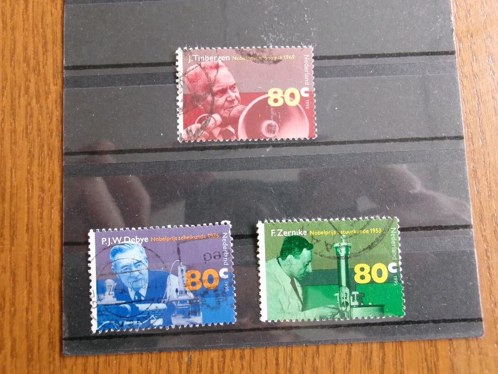 1995 - nobelprijswinnaars (406b), Postzegels en Munten, Postzegels | Nederland, Verzenden, Gestempeld