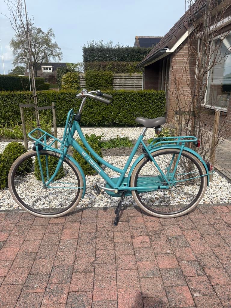 Cortina meisjes/dames omafiets, aqua /mint kleur, Fietsen en Brommers, Fietsen | Dames | Omafietsen, Ophalen, Gebruikt, Versnellingen