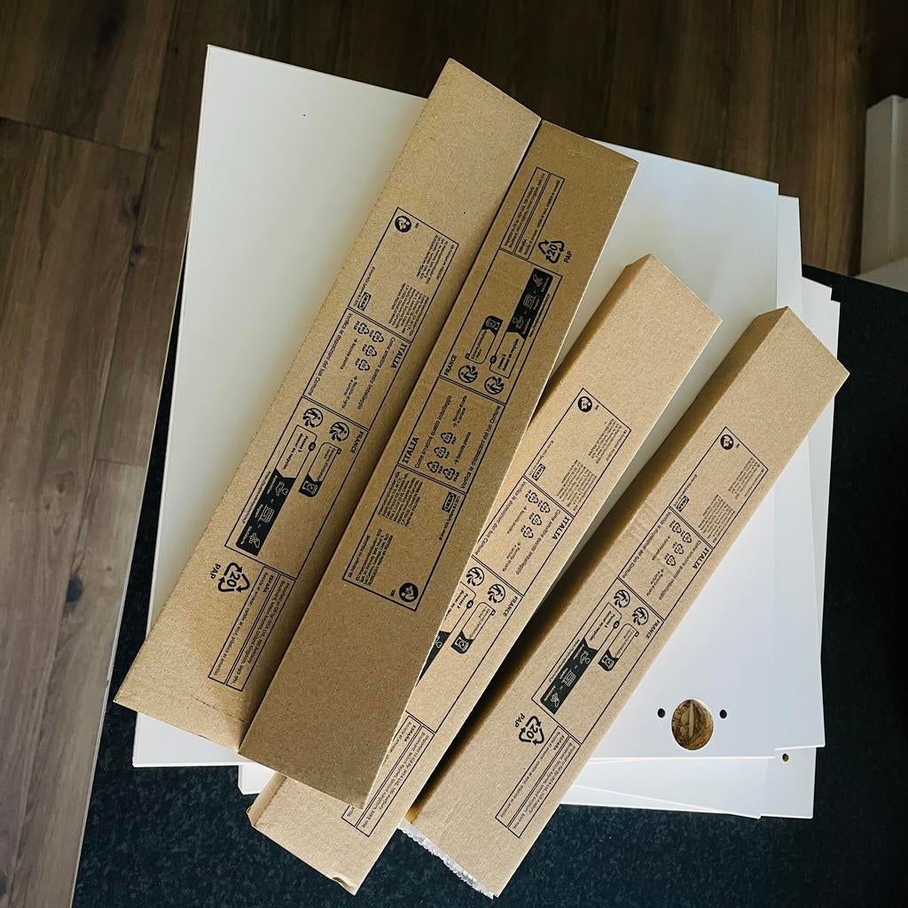 4 Nieuwe IKEA Kallax deuren zonder inzet (wit), Ophalen, Nieuw