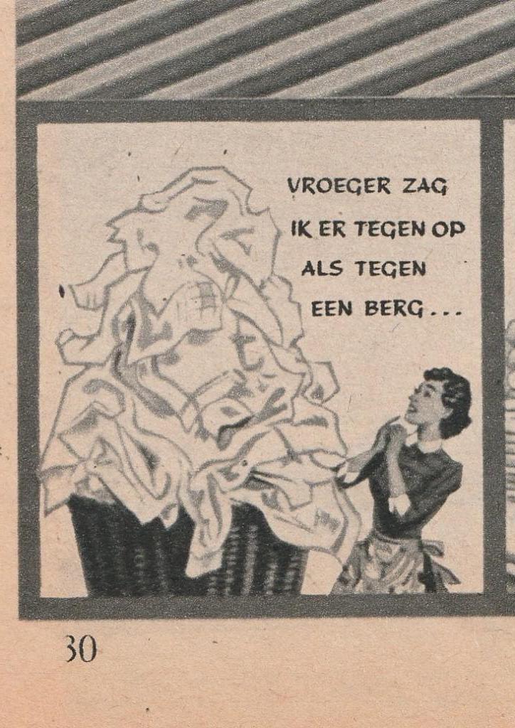 Retro reclame 1951 Castella Nijmegen wasmiddel grote berg, Verzamelen, Retro, Verzenden, Overige typen