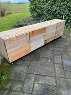 Steigerhouten Dressoir, Ophalen of Verzenden, Gebruikt, 25 tot 50 cm, 200 cm of meer