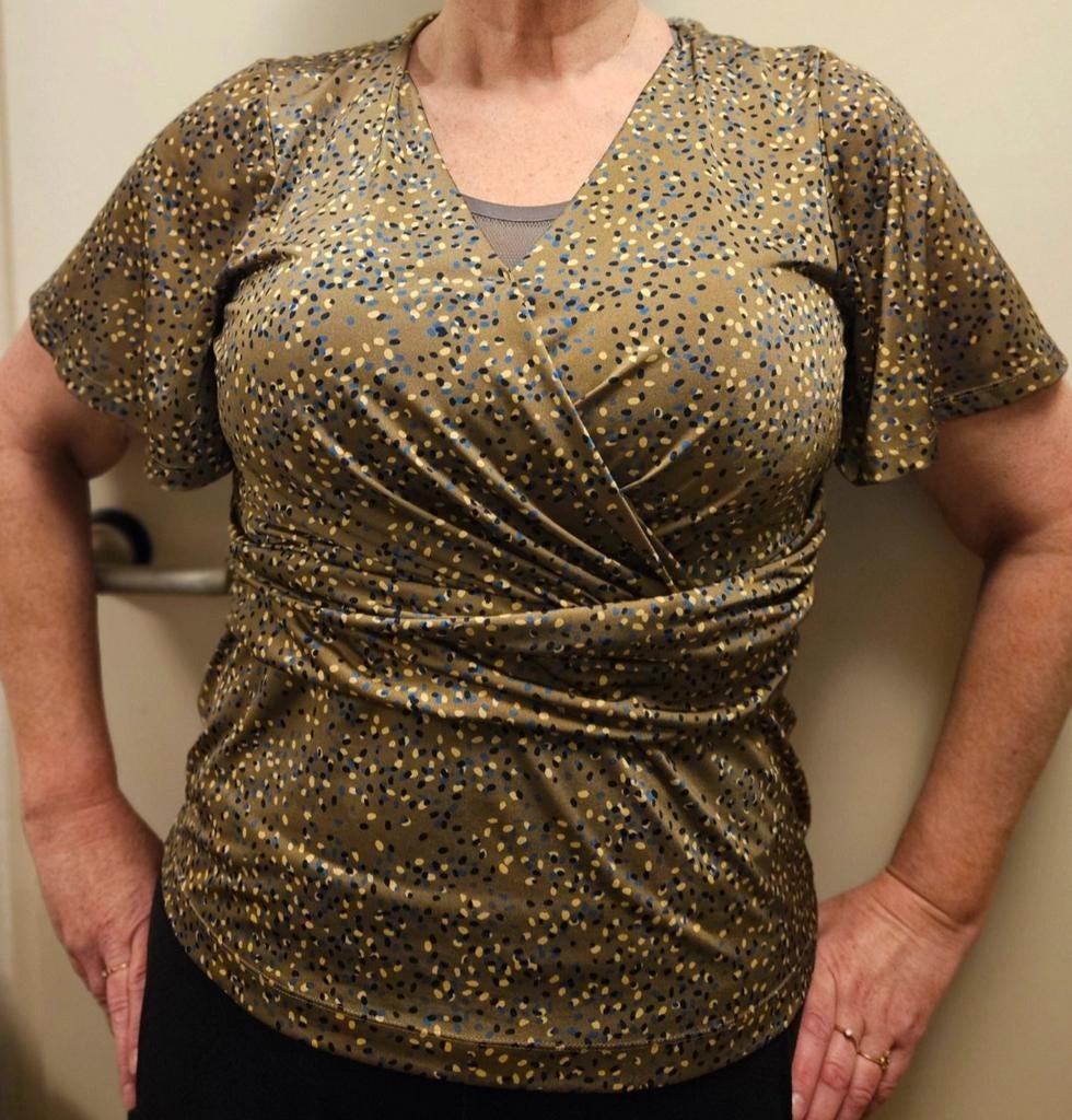 Mart Visser top met abstract stippenpatroon, Kleding | Dames, Tops, Mart Visser, Maat 42/44 (L), Ophalen of Verzenden, Zo goed als nieuw