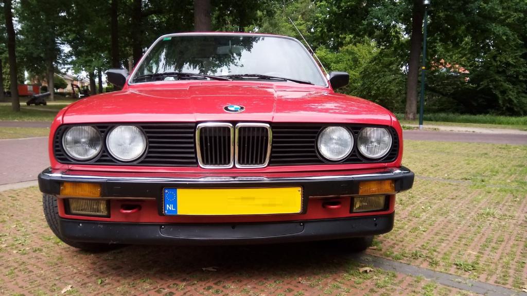 BMW E30 320i rood, Auto's, 129 pk, Handgeschakeld, Particulier, 6 cilinders