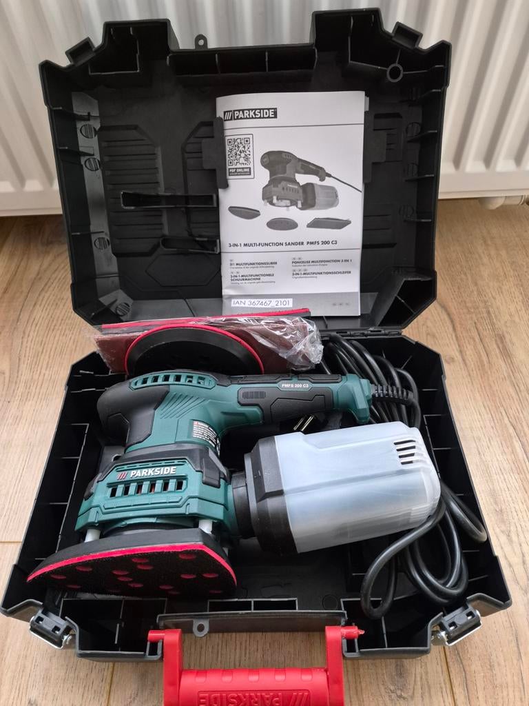 PARKSIDE 3-in-1 multifunctionele schuurmachine, Doe-het-zelf en Verbouw, Gereedschap | Schuurmachines, Ophalen of Verzenden, Nieuw