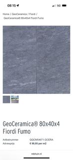 GeoCeramica Fiordi Fumo 40x80 cm keramiek, Ophalen, Overige materialen, Nieuw, 200 cm of meer