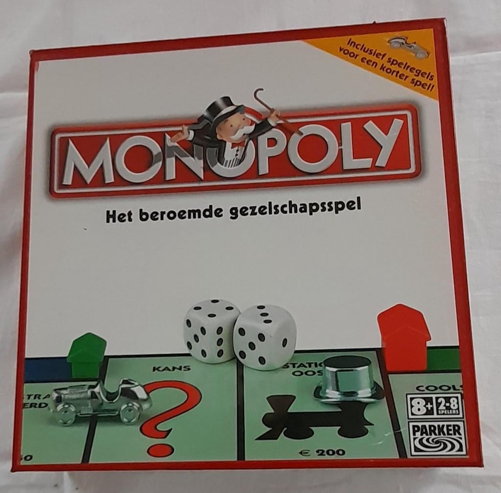 Monopoly bordspel, Hobby en Vrije tijd, Gezelschapsspellen | Bordspellen, Ophalen of Verzenden, Zo goed als nieuw