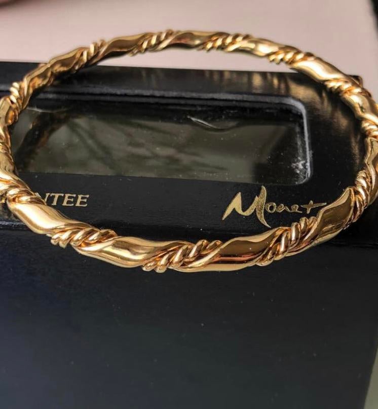 Armband Monet Goud Verguld 18 karaat Uniek Perfecte staat, Ophalen of Verzenden, Nieuw, Goud, Goud