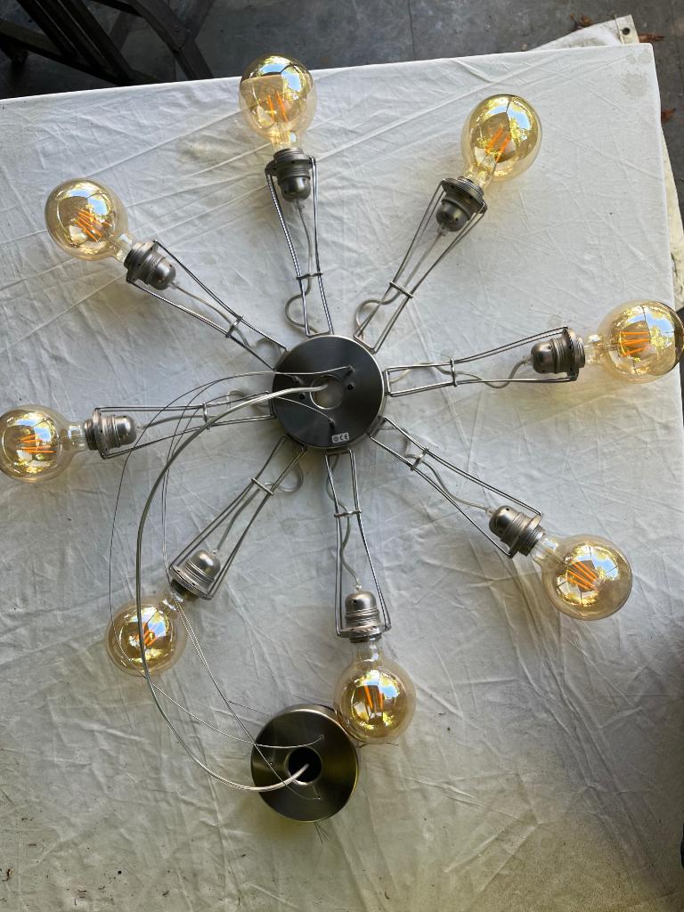 Design lamp Matrix Otto Lumina inclusief 8 led lampen, Ophalen, Gebruikt, Glas, 75 cm of meer