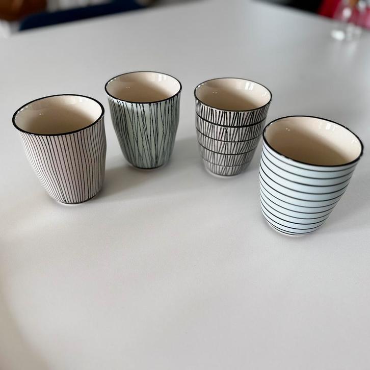 Pols Potten bekers., Huis en Inrichting, Keuken | Servies, Zo goed als nieuw, Kop(pen) en/of Schotel(s), Overige stijlen, Keramiek