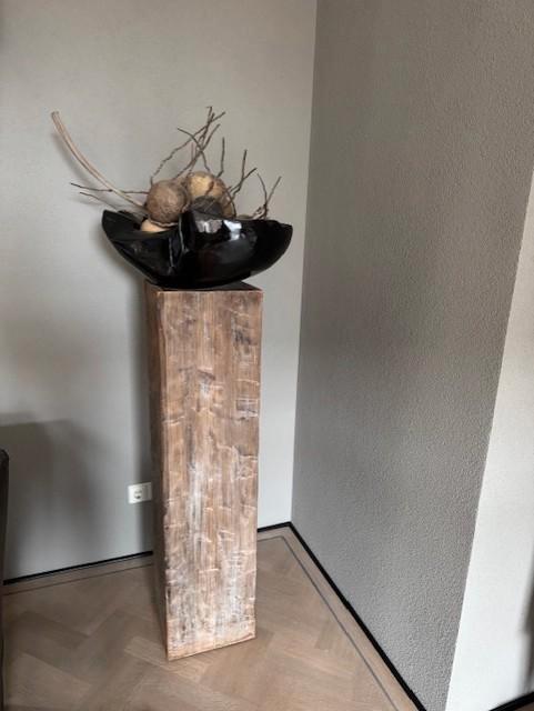 Stijlvolle houten zuil, Huis en Inrichting, Woonaccessoires | Zuilen en Pilaren, Zo goed als nieuw, Ophalen