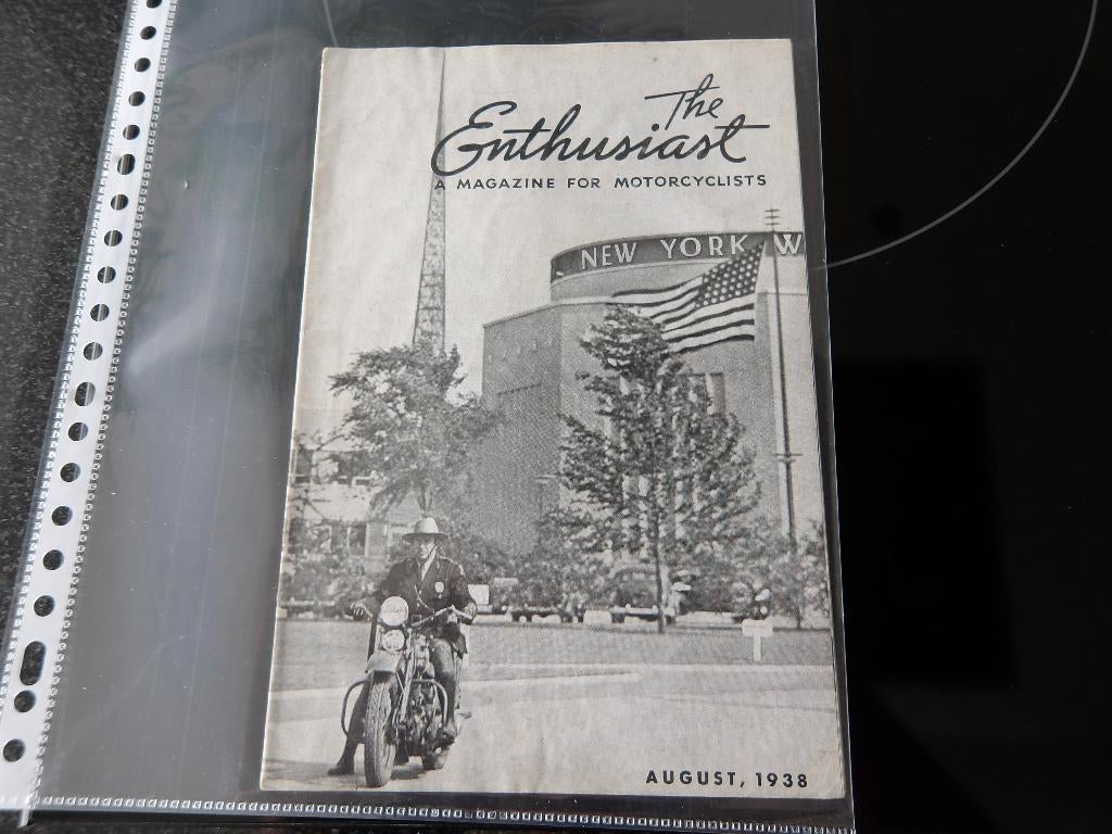 Harley Davidson The Enthusiast Aug 1938, Verzenden, Harley-Davidson of Buell