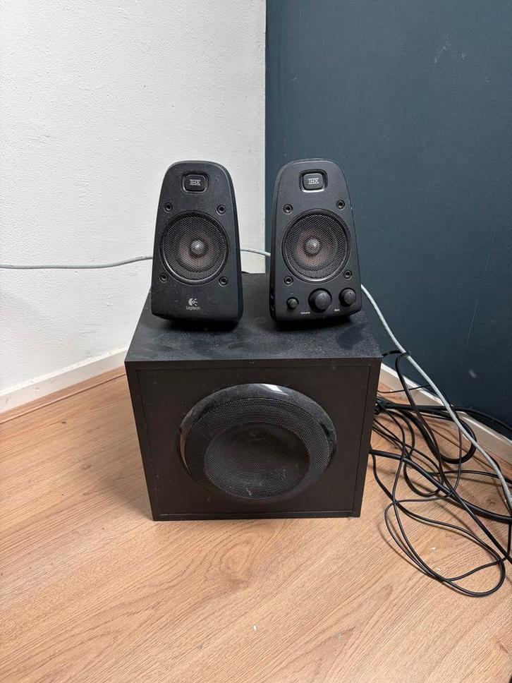 Logitech speakerset met subwoofer - Z2300 THX, Audio, Tv en Foto, Luidsprekers, Gebruikt, Complete surroundset, 120 watt of meer
