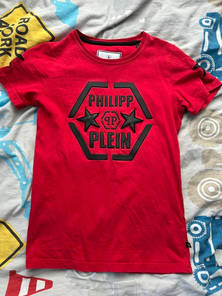 Philipp plein tshirt 140-146, Ophalen of Verzenden, Zo goed als nieuw, Jongen, Shirt of Longsleeve