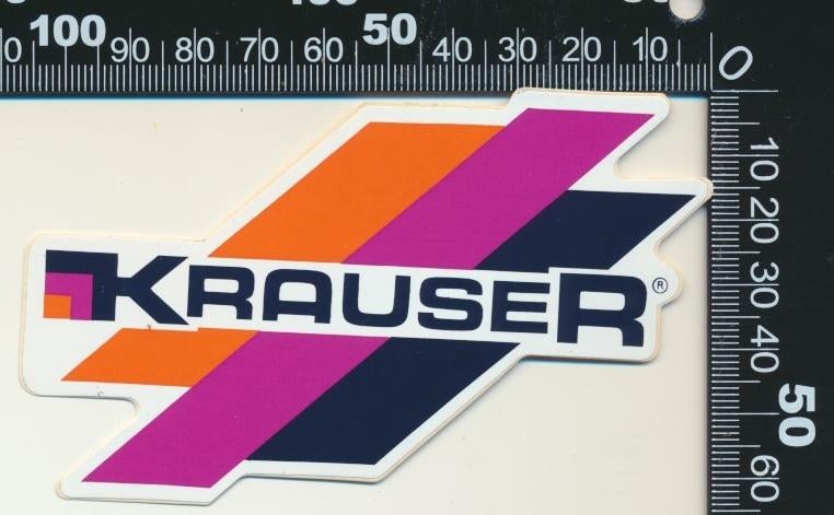 Sticker: Krauser, Verzamelen, Stickers, Zo goed als nieuw, Bedrijf of Vereniging, Ophalen of Verzenden