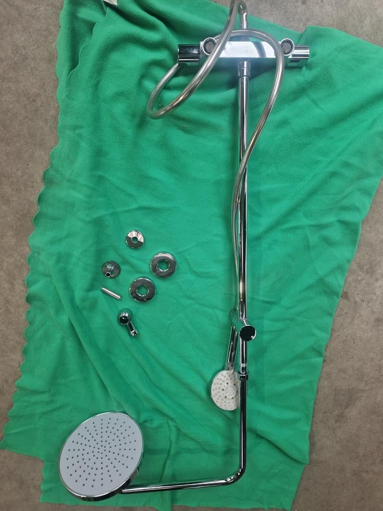 Stortdouche met handdouche, Ophalen