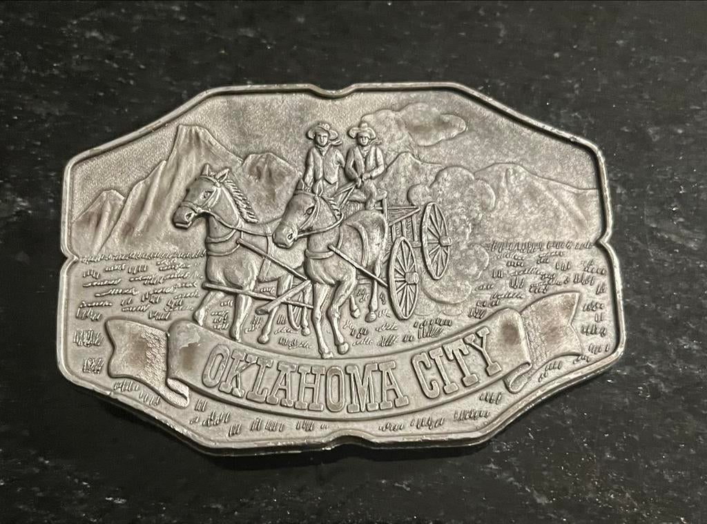 Western buckle Oklahoma City, Ophalen of Verzenden, Gedragen, Overige kleuren, Losse buckle of gesp