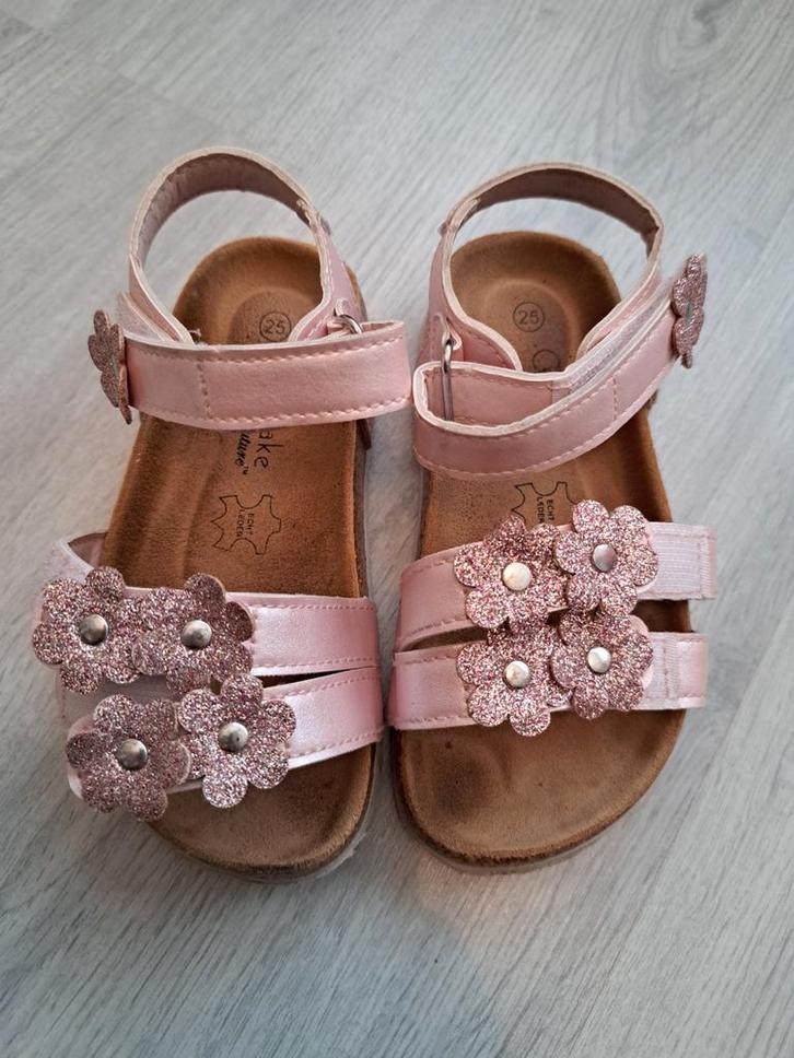 Nette leren sandalen maat 25 cupcake couture, Kinderen en Baby's, Babykleding | Schoentjes en Sokjes, Zo goed als nieuw, Meisje