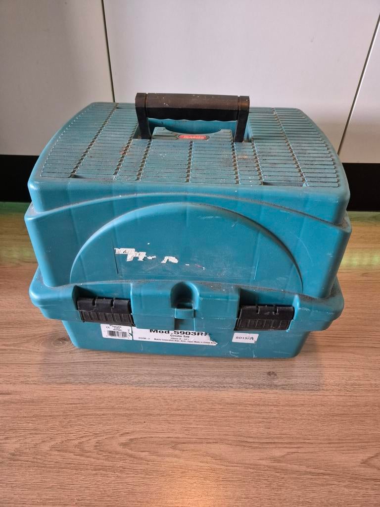 Makita 235mm Cirkelzaag 5900BR in koffer, Ophalen, Gebruikt, Cirkelzaag, 70 mm of meer