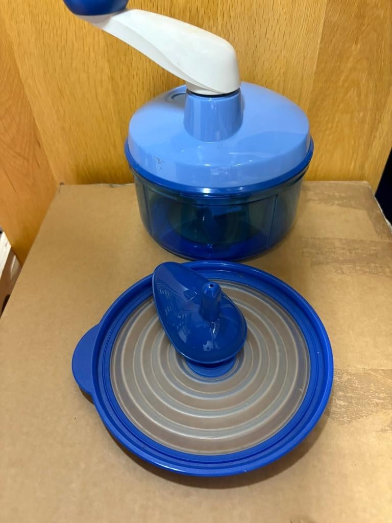 Tupperware Quick Chef 2 messen blauw, Ophalen of Verzenden, Blauw, Overige typen