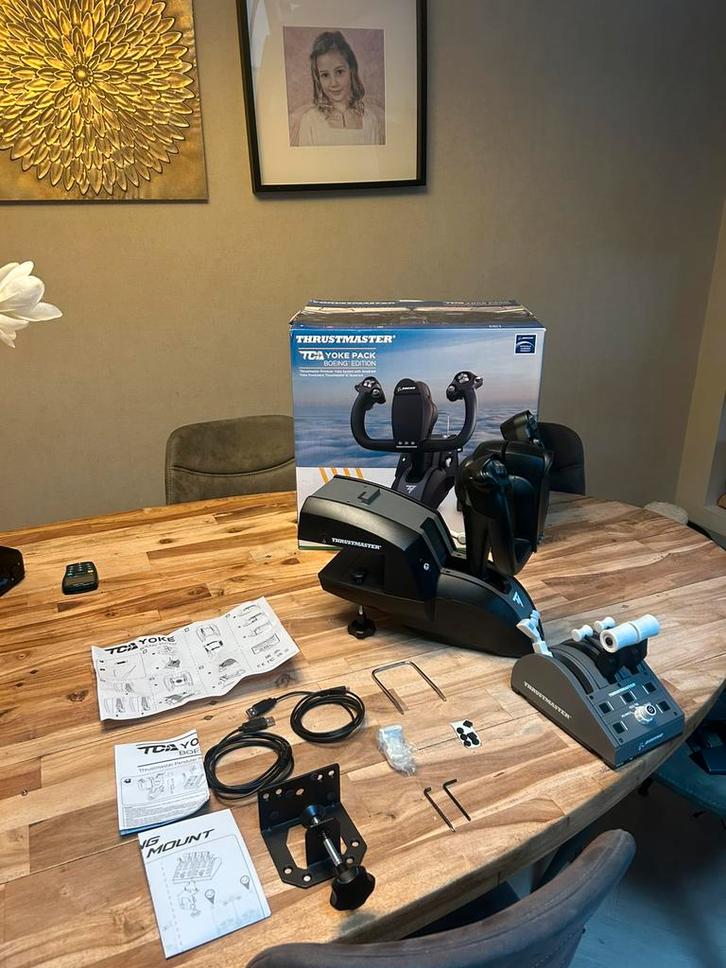 Thrustmaster flightsim setup, Computers en Software, Joysticks, Zo goed als nieuw, Ophalen of Verzenden