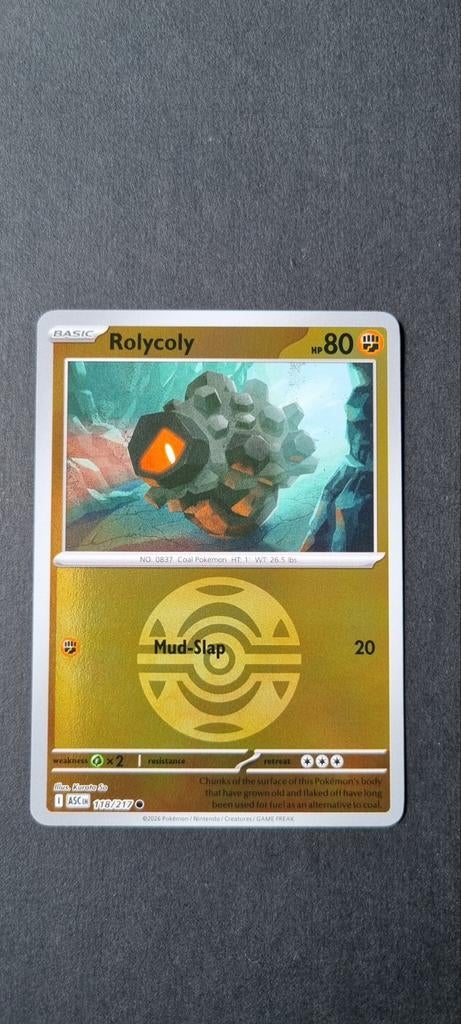 Rolycoly Pokéball Ascended Heroes 118/217 (XASC 118), Ophalen of Verzenden, Zo goed als nieuw, Losse kaart