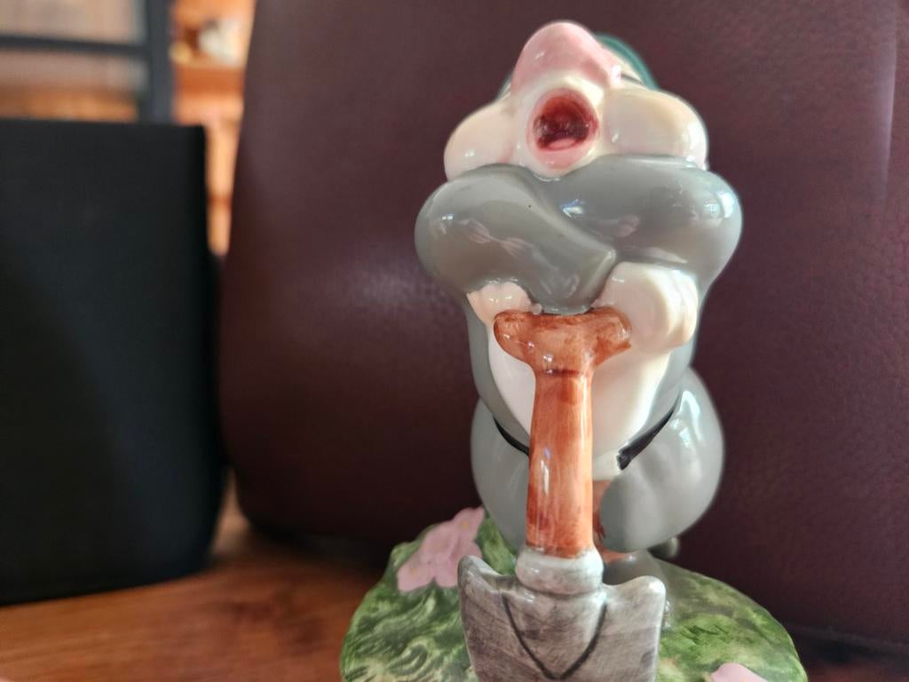 Dommel beeldje met schep speeldoosje, Verzamelen, Beelden en Beeldjes, Ophalen of Verzenden