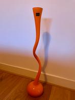 Makora glazen oranje design vaas 77 cm, Ophalen, Oranje, Minder dan 50 cm, Glas