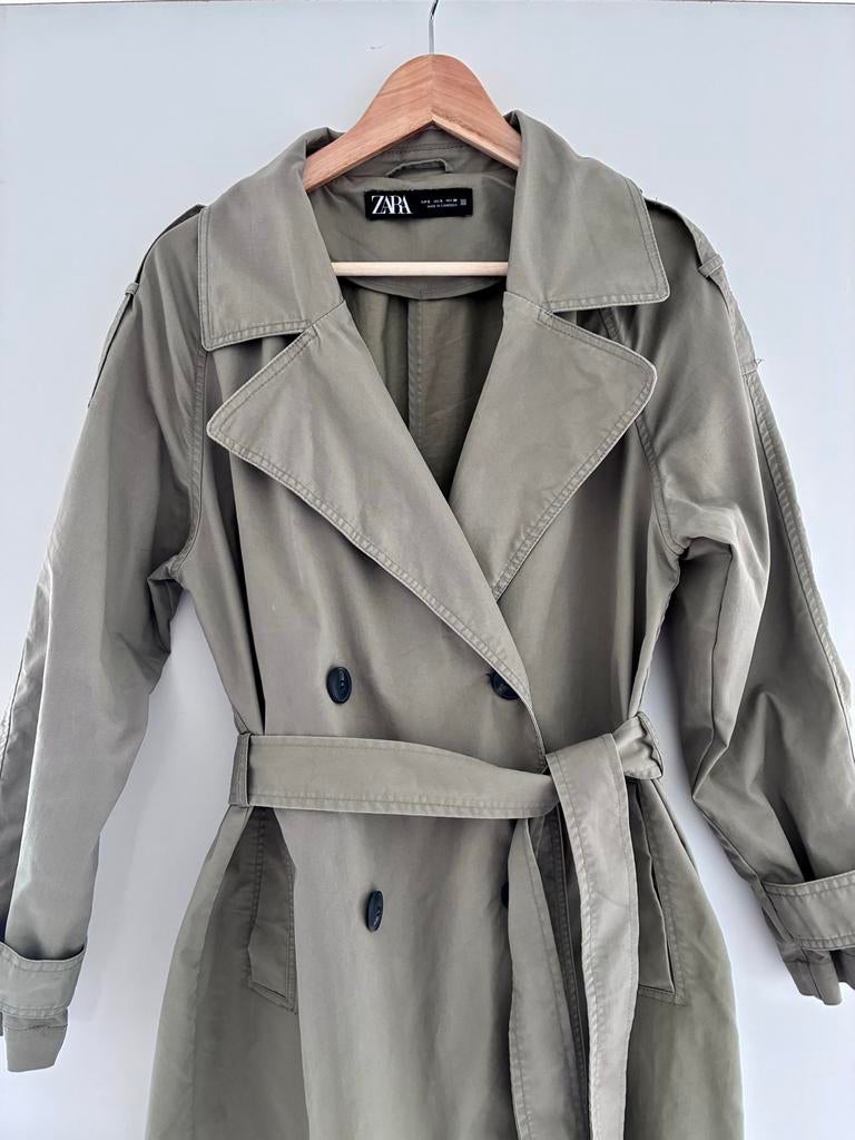 Zara trenchcoat maat M, Ophalen of Verzenden, Gedragen, Maat 38/40 (M), Beige