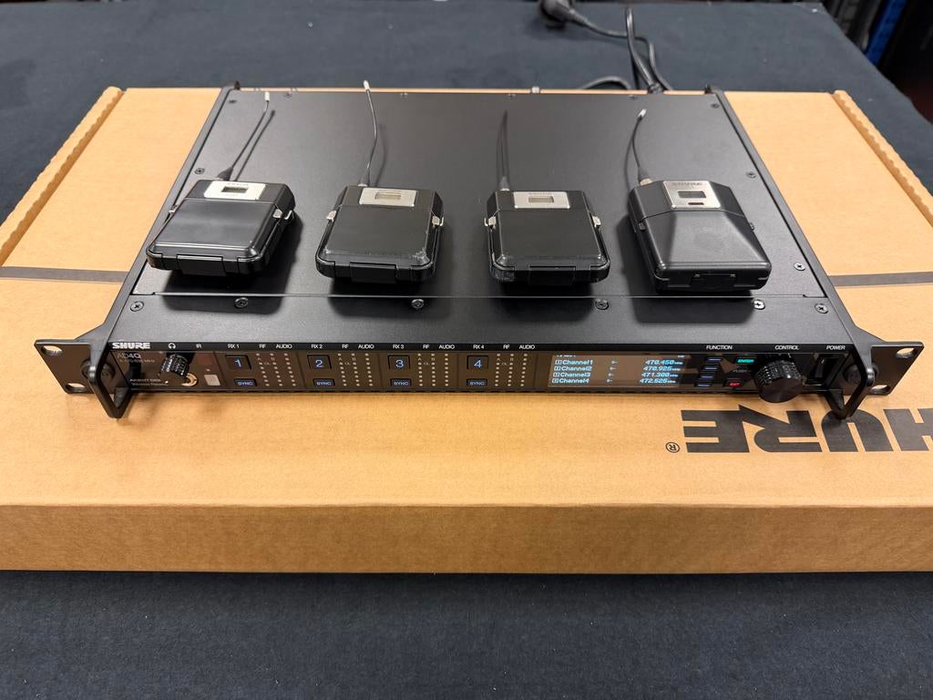 Shure Axient AD4Q - ADX1 en AD1 beltpack, Muziek en Instrumenten, Microfoons, Ophalen of Verzenden, Gebruikt, Overige typen, Draadloos