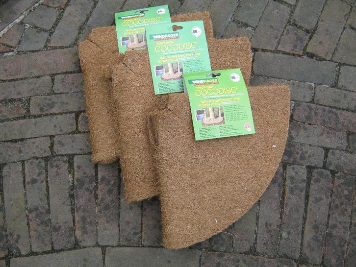 3 cocodisc mulch matten, Ø 60 cm, tegen uitdrogen en onkruid, Tuin en Terras, Planten | Tuinplanten, Overige soorten, Halfschaduw