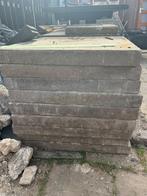 11 terrastegels 60x60x6, Ophalen, Gebruikt, 5 tot 10 m², Beton