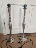 Te koop 2 mooie zilveren lampenvoeten., Ophalen, Zo goed als nieuw