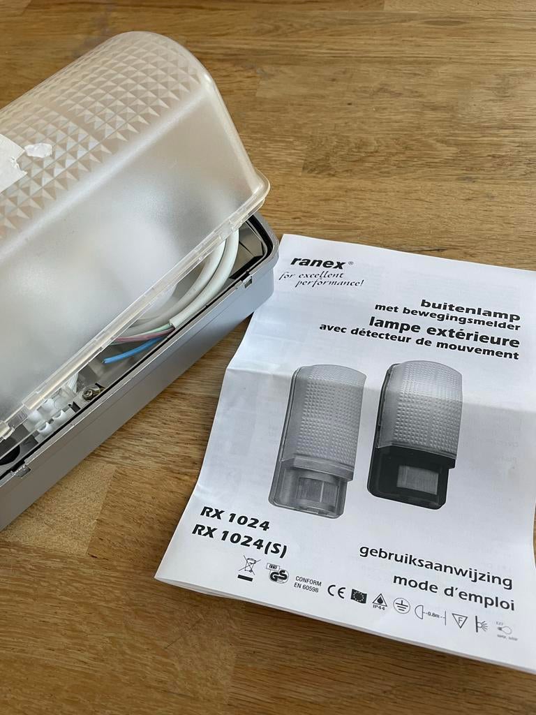 Ranex Buitenlamp met bewegingssensor - Nieuw, Tuin en Terras, Ophalen of Verzenden, Nieuw, Wandlamp, Bewegingssensor