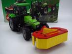Siku - 3156 Deutz Fahr Agroxtra + frontmaaier 1:32, Hobby en Vrije tijd, Modelauto's | 1:32, Ophalen of Verzenden, Gebruikt, Auto