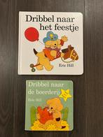 2 Dribbel hard karton boekjes, Ophalen of Verzenden, Gelezen, Uitklap-, Voel- of Ontdekboek