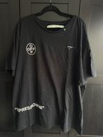 Off White T-shirt oversized backprint, Ophalen of Verzenden, Zo goed als nieuw, Maat 52/54 (L), Zwart