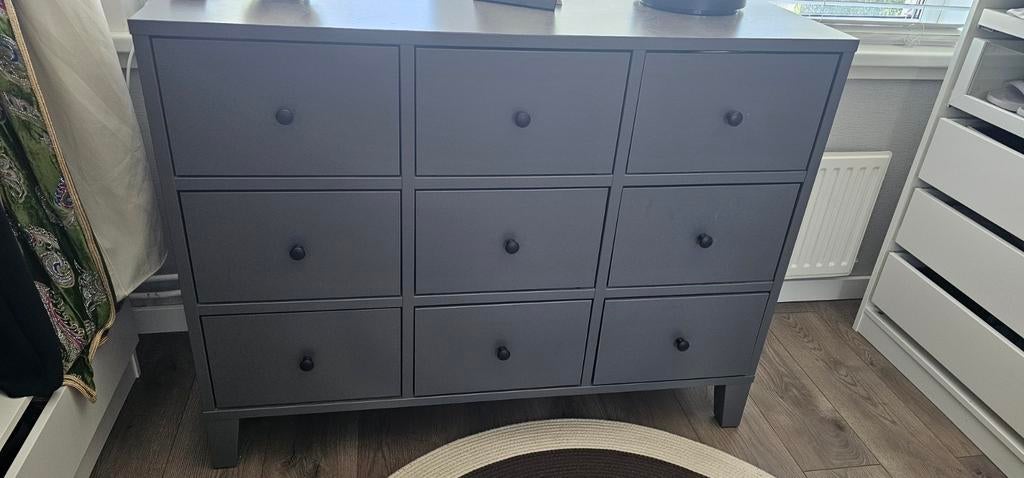 Ikea Bryggja ladekast met 9 lades - uitstekende staat, Huis en Inrichting, Kasten | Ladekasten, Ophalen, 100 tot 150 cm, 5 laden of meer